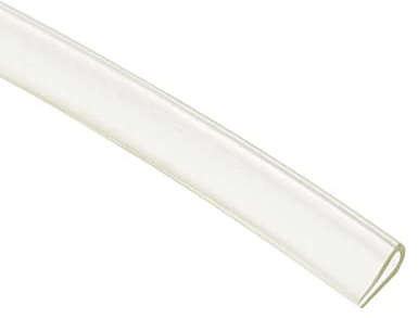 sourcing map Transparenter U-Form PVC Kantenschutz Trimmdichtung Kanal Kantenschutzfolie Kantenschutzprofil für Bleche Glasplatten 1,5-2mm Kante 1 Meter/3,82ft Länge 0,24 Höhe Transparent
