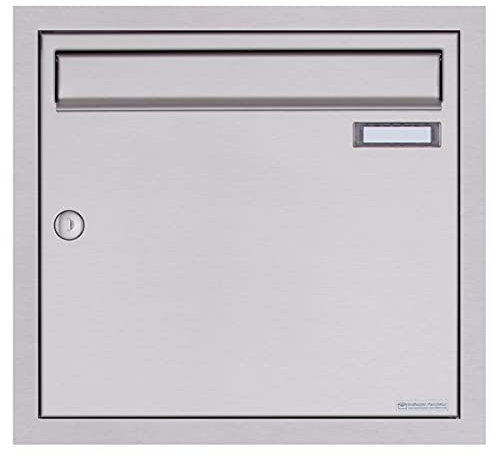 Boîte aux lettres encastrable Basic Plus 382XU UP en acier inoxydable poli
