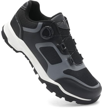 LZQpearl Herren Pro Fahrradschuhe, Unisex Mountainbike Schuh, Kompatibel mit Allen SPD Pedalplatten, Outdoor MTB Fahrradstiefel für Männer und Damen