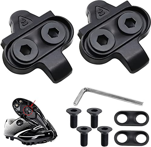 ZDNT Pédales de Chaussures de Vélo Cale de pédale de vélo Cales de vélo de Course Crampons de VTT Crampons pour Pédales SPD de Vélo de Route de Montagne