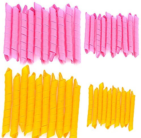 Lockenwickler 40 Stück, Manuelle Lockenwickler ohne Hitze, Heatless Magic Curlers Große Locken, Heatless Magic Curls, DIY Lockenwickler 50cm 30cm