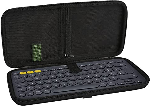Linkidea Keyboard Hard Shell Travel Carrying Case, Compatible with Logitech K380, Logitech Pebble Keys 2 K380s