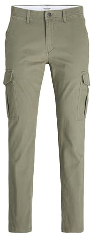 JACK & JONES Herren Cargohose Jpstkarl Jjharlow Cargo Noos Dusty Olive 30W / 34L