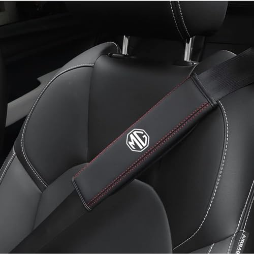 Set de 2 Almohadillas para Cinturón de Seguridad para MG HS ZS MG5 MG6 TF GT6, Protector Cinturon Coch Almohadillas para Cinturón de Seguridad de Coche