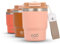 ECOROOTS Evergreen - Vaso Térmico 360 ml | Termo de Café sin BPA y Antifugas | Taza Térmica Café para Llevar Acero Inox. | Ideal para Oficina, Yoga, Gym y Bebidas Frías o Calientes (ROSA QUARTZ)