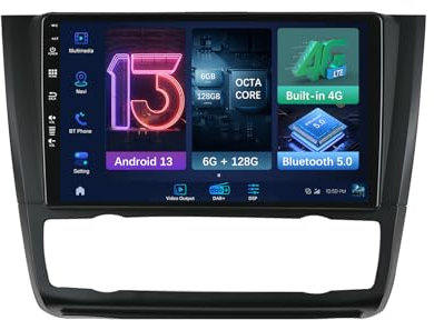MISONDA 9in IPS 2 Din Android 14 Car Radio For BMW 1 Series E88 E82 E81 E87- [Built-in DAB+4G+DSP+Carplay] - [Camera+Mic] SWC BT WiFi AUX RDS FM AM Head Unit 6G+128G