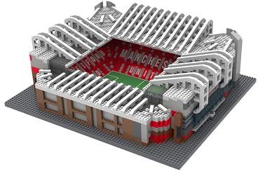 FOCO Officially Licensed Manchester United FC 3D BRXLZ Bricks Old Trafford Stadium Football Construction Building Toy