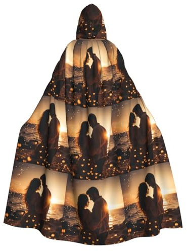 Zhuanyun Capa de playa con capucha, 150 cm, ideal para juegos de rol