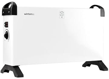 Avilia Termoconvettore Elettrico Silenzioso 2000W - Stufa Elettrica con Piedini Antiscivolo - 3 Impostazioni di Riscaldamento - Protezione Antisurriscaldamento - Ideale per Ambienti Grandi BIANCO