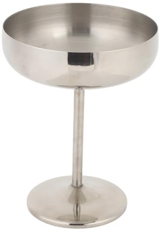 Pssopp Bicchiere da Cocktail in Metallo, 300 Ml, Isolamento Dal Freddo, Infrangibile, Bicchiere da Vino in Metallo per Viaggi All'aperto, Snack, Dessert, Yogurt