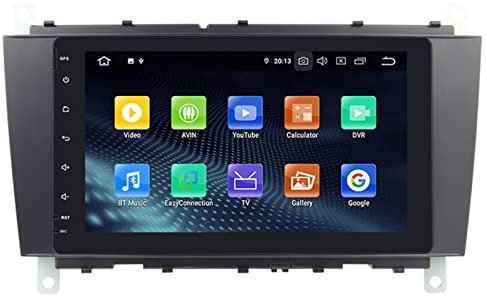 Keoaiob 8 '' Android 14 C-Clase W209 W209 Multimedia De Automóvil Dedicado 2004-2008 con GPS, BT, Radio, RDS, TV, USB/SD, OBD, Dab+, Mirror-Link, 3g, WiFi, Can-Bus(Color:M100S)