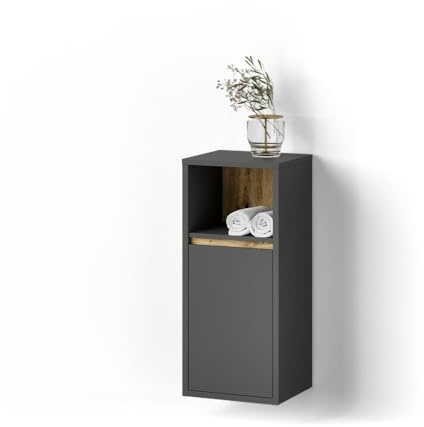 Livinity Midischrank Vomano, Anthrazit, 38 x 80 cm