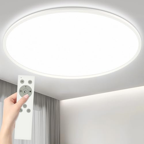 YIFMOO 50W LED Deckenleuchte Dimmbar, Ø60CM Deckenlampe mit Fernbedienung