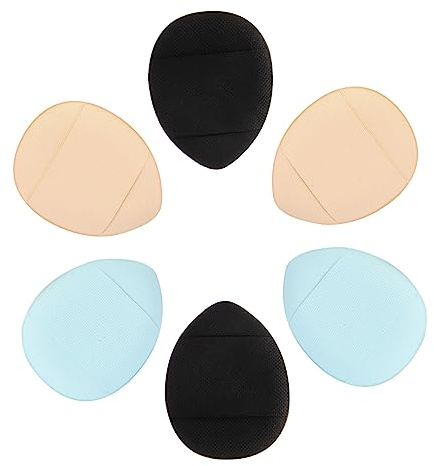 SAFIGLE 6stücke Kosmetikkissen zum Auftragen von Puder Make-up-schwamm für Gesicht und Körper Mini-puderquasten zum Reinigen und Aufbewahren Zufällige Farbe