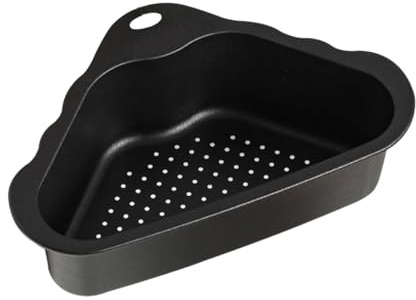 DIKACA Cesta De Drenaje Fregadero Escurridor Drenar Filtro De Canasta De Fregadero Cesta De Drenador De Escurridores Colador De De Cocina Shape Negro Acero Inoxidable