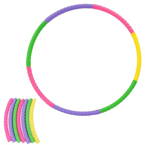 ZhouWei Hula Hoop para Niños, 7 Secciones Plástico Aro de Fitness Desmontable Ajustable Hoola Hoop Multicolor Aro Gimnasia Ritmica Accesorios Deportivos, para Deportes Ejercicios Gimnasia Yoga