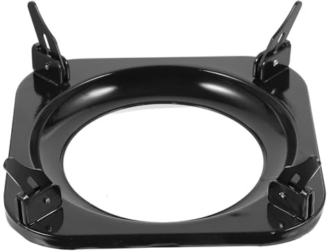 SAFIGLE Gasherd Aufsatz Topfträger Anti rutsch Herd Ständer für Effizientes Feuer Sammeln und Wärmeisolierung Kompatibel für Gaskocher Langlebig und Energiesparend Schwarz