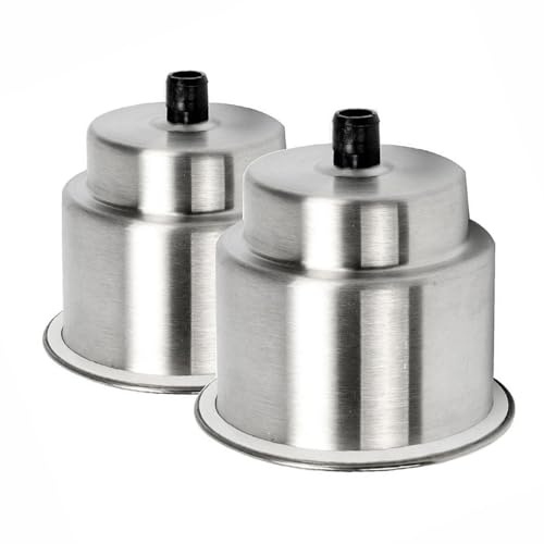 Confezione da 2 portabicchieri per barca, in acciaio inox, 72 x 82 mm, per barche, camper, roulotte