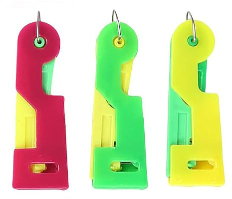 SSHUIKKAI 3 Stück Nadeleinfädler, Einfädelhilfe für Nähnadeln, Kunststoff Nähnadeln Einfädler, Einfädelhilfe Nadel, für Nadelöhr Hand Nähen Werkzeug(Zufällige Farbe)