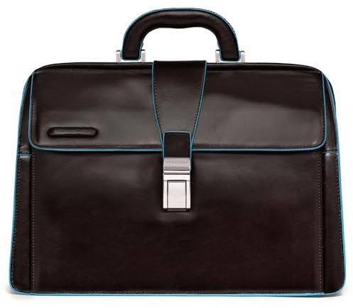 Piquadro Blue Square Doctor-Tasche, Leder, Mahagoni, 36 cm, Mahagoni, 36 cm