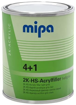 MIPA 4+1 Acrylfiller 2K-HS Füller weiß, 3 Liter