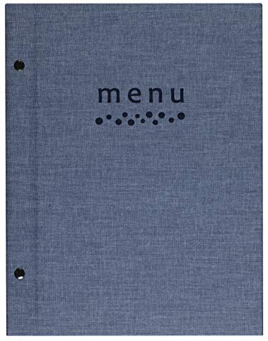 Lacor Sandro Collection 28371 - Porta menù realizzato in Telflex con avvitamento esterno, termosaldato, 23 x 32 cm, formato A4, colore: Blu