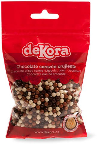 Dekora - Blister Mini Boules Croustillantes au Chocolat pour Décoration des Gâteaux - 70 g