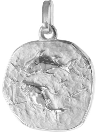 trendor Sternzeichen Fische 333 Weißgold Ø 16 mm 75932-03