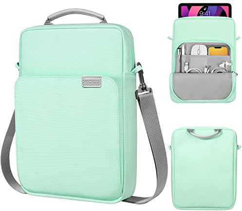 MoKo 9-11'' Custodia Portatile con Manico con iPad 10a/Air 5 10.9 2022, iPad 9a 8a 7a Gen 10.2, iPad PRO 11 M2 2022-2018, iPad Air 4 10.9, Galaxy Tab S9/S8/A8/A7 2022, Menta Verde