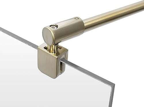 Schulte barre stabilisation 122cm or brossée recoupable douche verre 5/8mm | pour paroi porte de 5 à 8mm