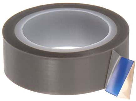 sourcing map PTFE Folie Klebeband Rolle 0.6 x33Ft Hoch Temperatur Klebeband 0.06mm Dicke mit Einseitig Kleber für Vakuum Versiegelungsgerät Hand Impuls Versiegler Grau