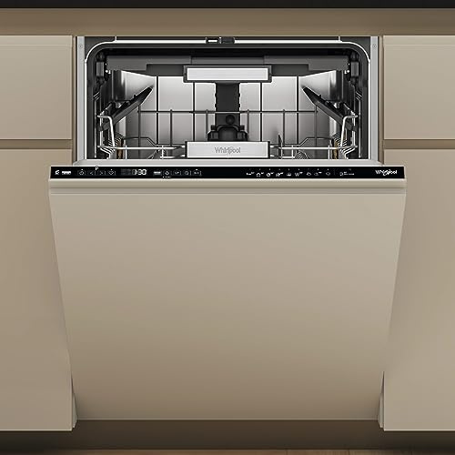 Lave-vaisselle Whirlpool, 15 couverts, 598x555x820 mm, Acier inoxydable, Noir, Intégré, Classe d'efficacité énergétique C