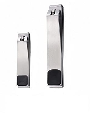 OURVER Cortauñas, Conjunto de podadores de uñas, cortadoras de uñas Grandes y cortadoras de uñas pequeñas, cortadores de uñas Resistentes de Acero Inoxidable Afilados para Hombres y Mujeres, Conjunto