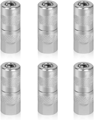 efuturetime 6 x Fettpresse Mundstück Adapter 1/8 NPT | Hydraulik Adapter für Fettpresse