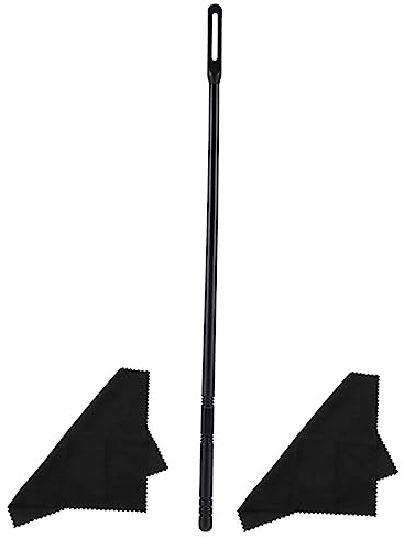 Hoement Flöten Reinigungsstab Satz aus Kunststoff und Stoff Verhindert Kratzer Wartungsset für Querflöten und Piccoloflöten zur Instrumentenpflege