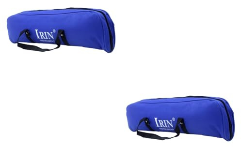 Mikinona 2stücke Tasten Melodica Tasche Blau Für Harmonica Und Musikinstrumente Mit Ergonomischem Griff Für Sicheren Transport Von Blasinstrumenten