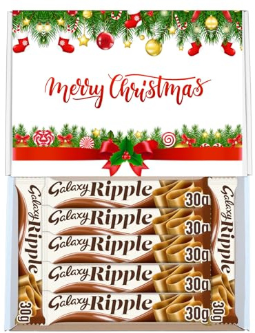 Sweet Shoppe Christmas Ripple Chocolate Hamper Sweet Box | Merry Christmas Galaxy Ripple Hamper | Letterbox Friendly | For Her - Him | Galaxy Chocolate Lover