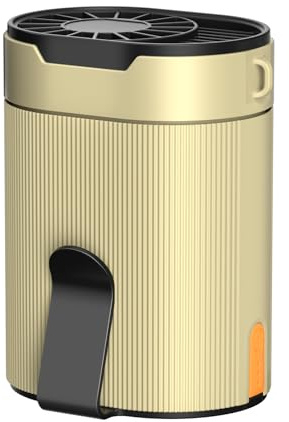 COZOME Ventilateur Portable À Pince, Mode Turbo 6600 Tr/min, 4 Vitesses, Autonomie 25 Heures, Ventilateur Rechargeable À Porter Sous Un T-shirt, Idéal Pour Travail, Randonnée, Camping Et Chantiers