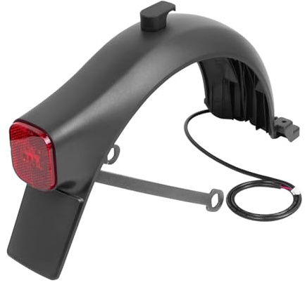 YYFHR Kotflügel hinten for Elektroroller, passend for Segway, passend for Ninebot, F2, Bremslichthalterung, Kotflügelhalterung enthält Halterung, Bremsrücklichter Schmutzfänger für Motorroller