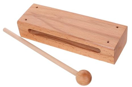 Toyvian Holz Percussion Jam Block Mit Schlägel Orff-Instrumente Für Rhythmusunterricht Musikinstrumente Für Erwachsene Und Junge Mädchen