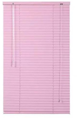 Alu-Jalousie, Metall Jalousette für Fenster, W 25/35/50/65/80/90/100/135/160cm Anpassbare Größe Aluminium Jalousie, Sichtschutz, Verdunkelung 25mm Alu-Lamellen Rollo für Badezimmer Küche(Rosa)