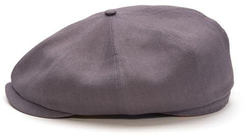 Sterkowski Modell Shelby | 100% Leinen Schiebermütze für Herren und Damen | Luftdurchlässige Bequeme Newsboy Cap