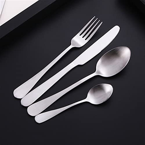 CVNIMV Ensemble de Couverts 24 pièces en Or, fourchettes, cuillères, Couteaux, Vaisselle en Acier, Ensemble de Couverts en Acier Inoxydable, Service de Table, Baguettes, cuillère, Couteau