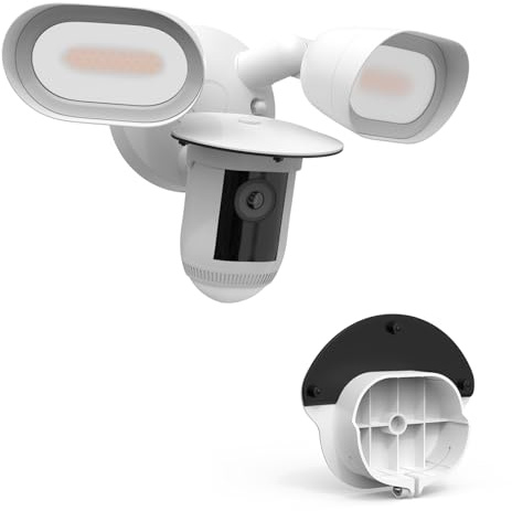 TIUIHU Kamera Regenschutz für Rin g Flutlichtkamera Pro Kabel (Floodlight Cam Wired Pro) Außenkamera Sonnenschutz/Regenschutz Zubehör (Nicht kompatibel mit neueste Generation)(Weiß)