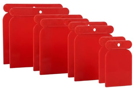 Lot De 8 Spatule Enduit Plastique, Couteau A Enduire, Grattoir Peinture, Facile à Nettoyer, 4 Spécifications, Pour Le Mastic à Gratter Mural Et La Peinture De Retouche Automobile