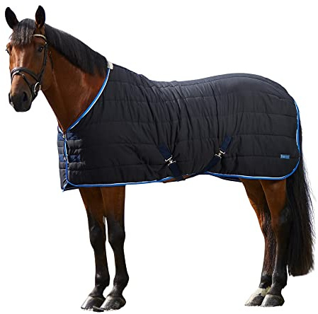 Horze Stalldecke Glasgow 100 g, Unterdecke für Pferde, Übergangsdecke, Blau, 155
