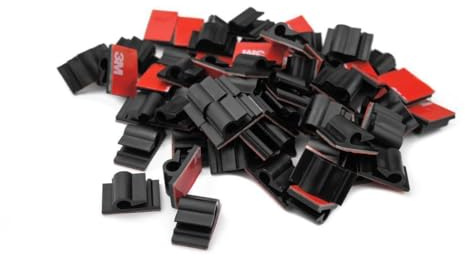 15 Stück Kabelhalter selbstklebend 13x21mm Auto Schreibtisch Kabelklemme Set Kabelbefestigung Kabelclip Kabel binden Kabelschellen Kabelführung Büro Kabel Organizer Kabelführung Schwarz