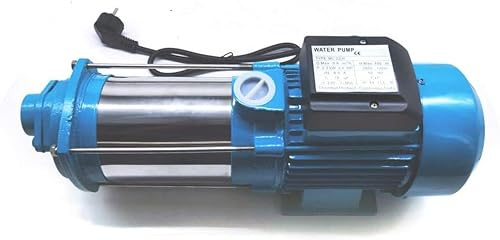 Avancerad Centrifugalpump, 9.8 bar 1'' Utlopp, 4000 L/H, 1300 Watt, Rostfritt Stål, Hushållspump för Gårdar, Dammar
