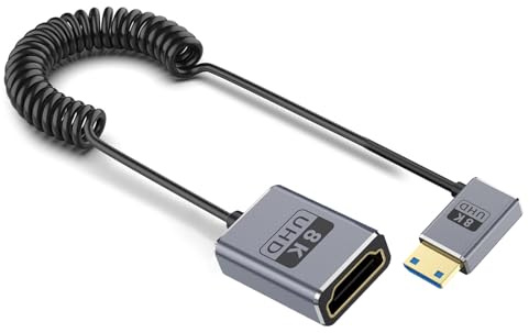Lerpwige Cavo adattatore cavo coassiale 8K 2.1 miniaturizzato a una femmina HDTV 2 5mm Video &
