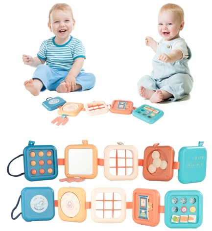 Lixstyea Busy Board Activity Cube - Travel Toys for on Plane, Montessori Busy board, Montessori Toys for 3+ Year Old, Children Toys, Sensory Educational Developmental Gift